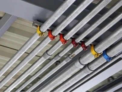 Eletrodutos de PVC e galvanizados
